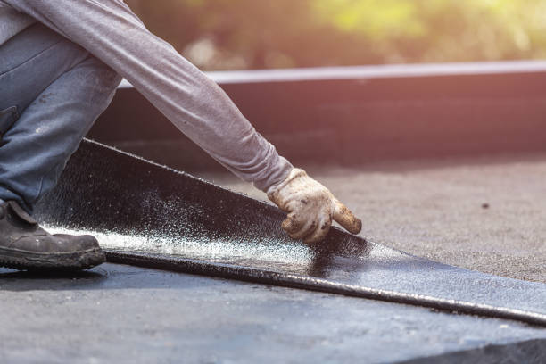 Professional Basement Waterproofing technician working in Foley, MN